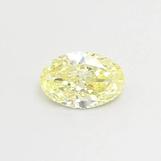 0.21ct Oval Lab Grown Diamond (Colour Fancy Light Yellow, Clarity VS2, IGI Certified)