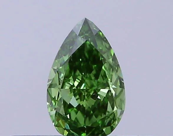 0.21ct Pear Lab Grown Diamond (Colour Fancy Vivid Green, Clarity VS1, IGI Certified)