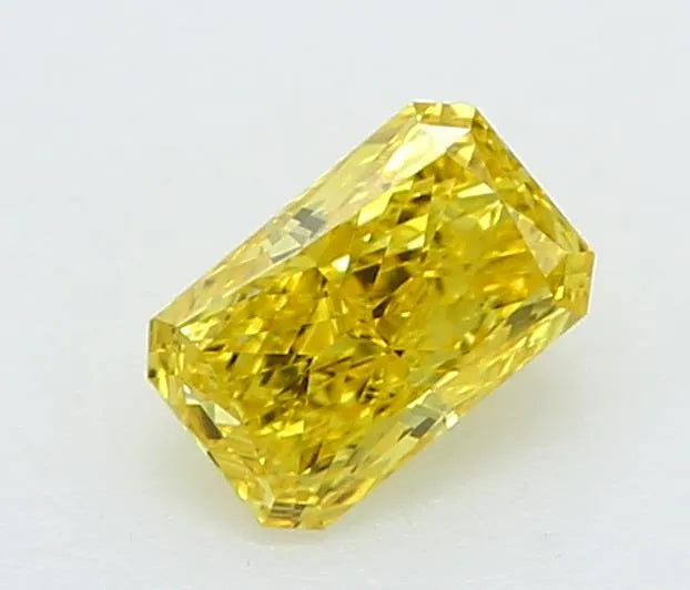 0.21ct Radiant Lab Grown Diamond (Colour Fancy Vivid Yellow, Clarity VVS2, IGI Certified)