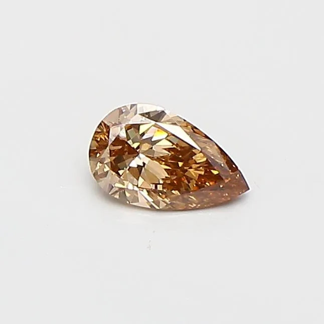 0.23ct Pear Lab Grown Diamond (Colour Fancy Brown, Clarity VS2, IGI Certified)