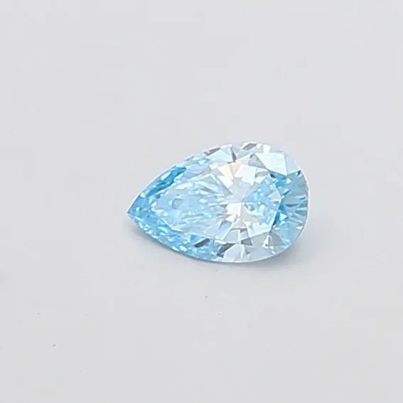 0.23ct Pear Lab Grown Diamond (Colour Fancy Vivid Blue, Clarity VVS1, IGI Certified)