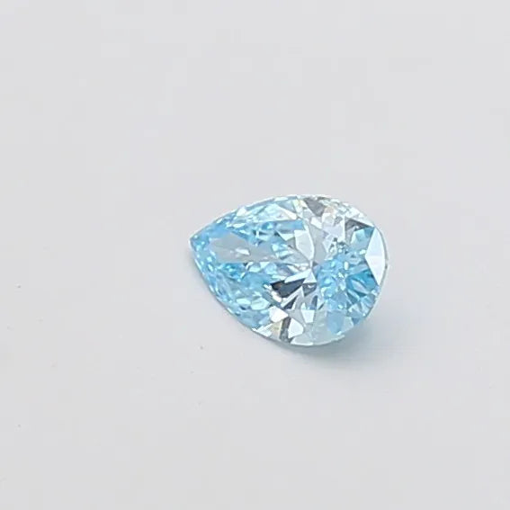 0.23ct Pear Lab Grown Diamond (Colour Fancy Vivid Blue, Clarity VVS1, IGI Certified)