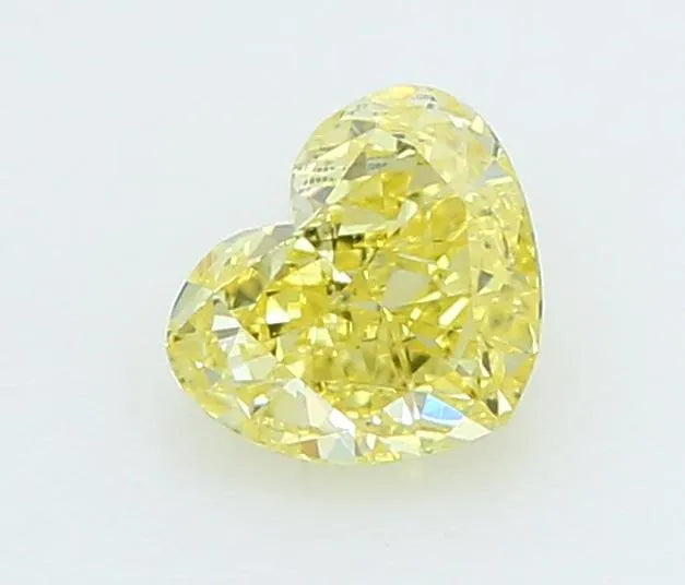 0.24ct Heart Lab Grown Diamond (Colour Fancy Vivid Yellow, Clarity VVS2, IGI Certified)