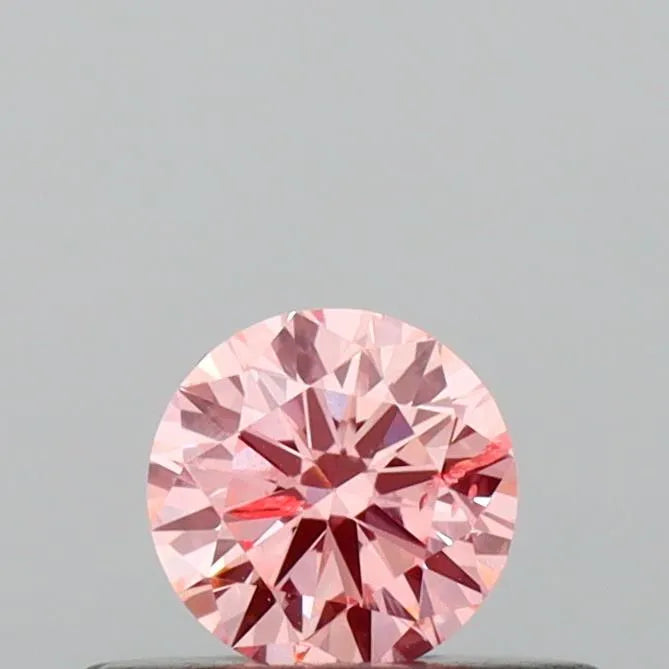 0.24ct Round Lab Grown Diamond (Colour Fancy Intense Pink, Clarity SI2, Cut EX, IGI Certified)