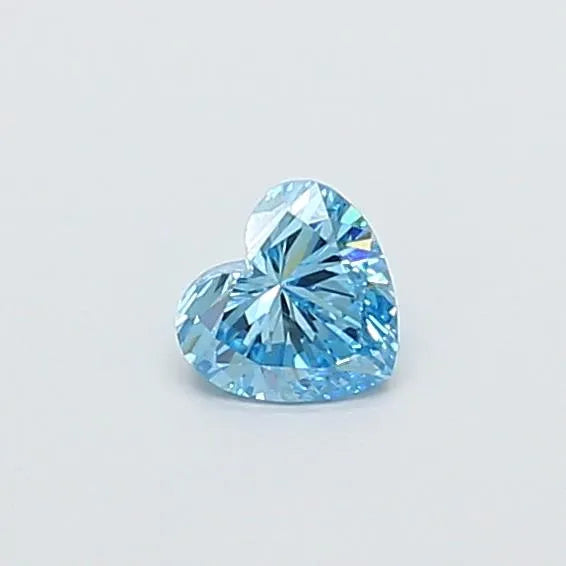 0.25ct Heart Lab Grown Diamond (Colour Fancy Vivid Blue, Clarity VS2, IGI Certified)