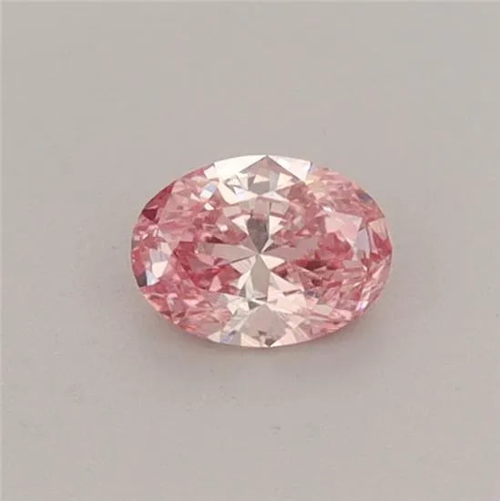 0.25ct Oval Lab Grown Diamond (Colour Fancy Vivid Pink, Clarity VVS2, IGI Certified)