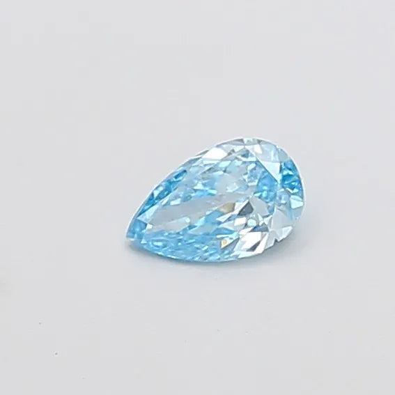 0.25ct Pear Lab Grown Diamond (Colour Fancy Vivid Blue, Clarity VVS2, IGI Certified)