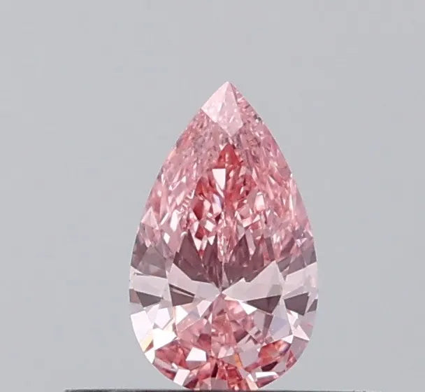 0.25ct Pear Lab Grown Diamond (Colour Fancy Vivid Brownish Pink, Clarity VS1, IGI Certified)