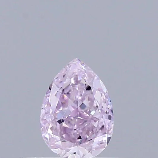 0.25ct Pear Natural Diamond (Colour Fancy Light Purplish Pink, Clarity VS2, GIA Certified)