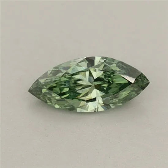 0.26ct Marquise Lab Grown Diamond (Colour Fancy Vivid Green, Clarity VS2, IGI Certified)