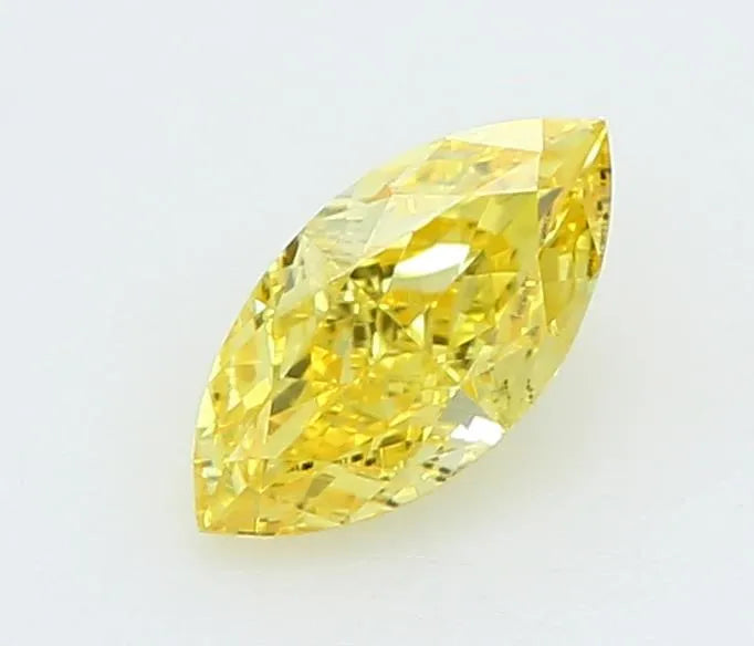 0.26ct Marquise Lab Grown Diamond (Colour Fancy Vivid Yellow, Clarity VVS2, IGI Certified)