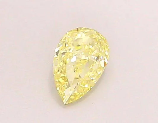 0.26ct Pear Lab Grown Diamond (Colour Fancy Light Yellow, Clarity VVS2, IGI Certified)