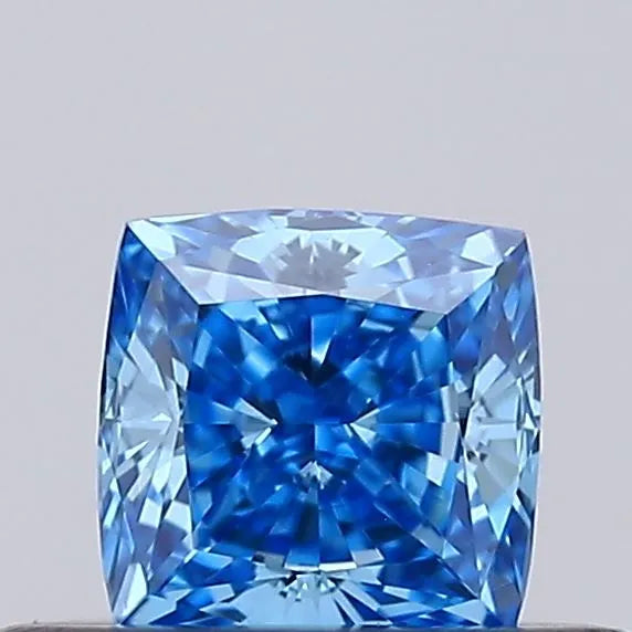 0.27ct Cushion modified Lab Grown Diamond (Colour Fancy Vivid Blue, Clarity VVS2, IGI Certified)