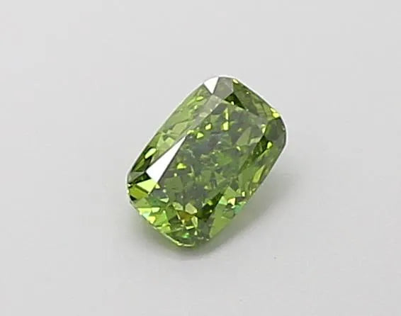 0.27ct Cushion modified Lab Grown Diamond (Colour Fancy Vivid Green, Clarity VS2, IGI Certified)
