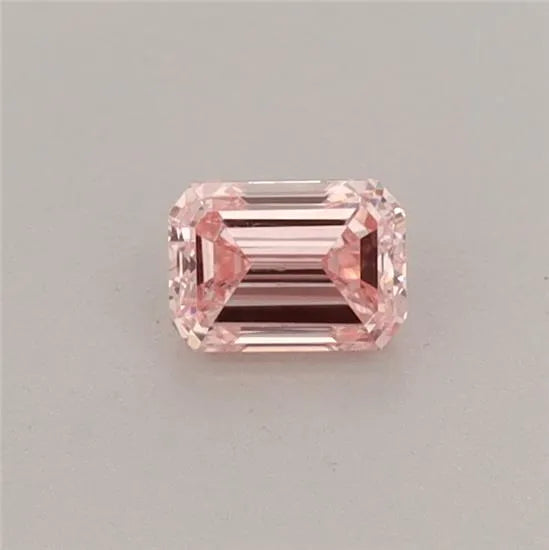 0.27ct Emerald Lab Grown Diamond (Colour Fancy Vivid Pink, Clarity VS1, IGI Certified)