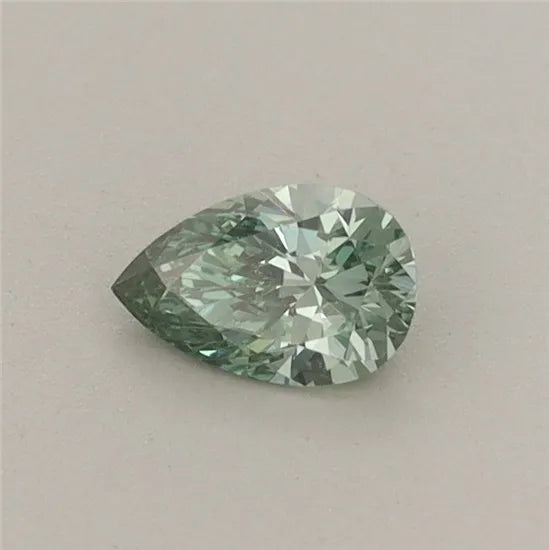 0.27ct Pear Lab Grown Diamond (Colour Fancy Vivid Green, Clarity VS1, IGI Certified)