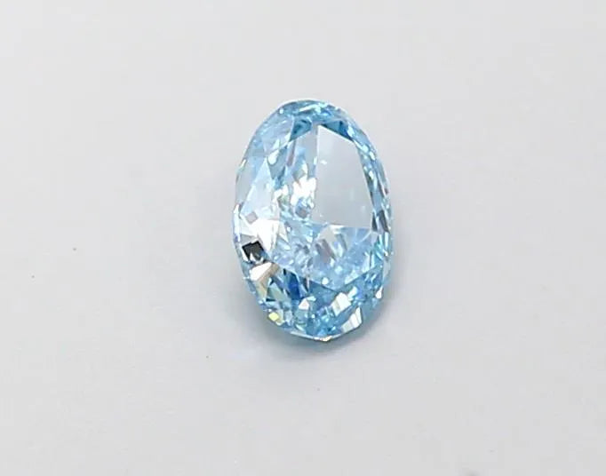 0.28ct Oval Lab Grown Diamond (Colour Fancy Vivid Blue, Clarity VS1, IGI Certified)