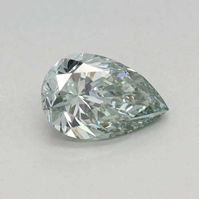 0.29ct Pear Lab Grown Diamond (Colour Fancy Vivid Green, Clarity VVS2, IGI Certified)