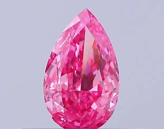 0.29ct Pear Lab Grown Diamond (Colour Fancy Vivid Pink, Clarity VS2, IGI Certified)