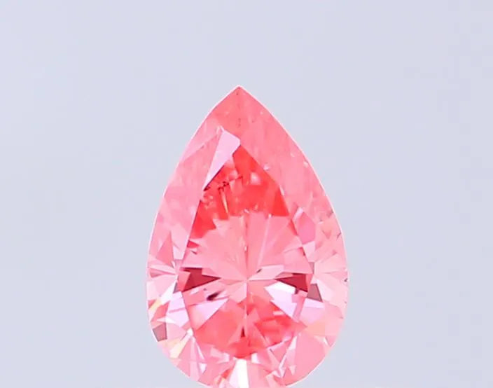 0.29ct Pear Lab Grown Diamond (Colour Fancy Vivid Pink, Clarity VS2, IGI Certified)