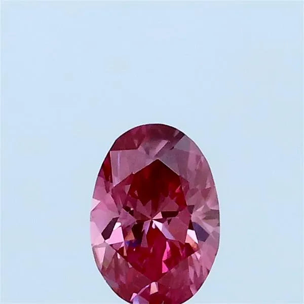 0.30ct Oval Lab Grown Diamond (Colour Fancy Vivid Pink, Clarity VVS2, IGI Certified)