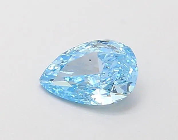 0.30ct Pear Lab Grown Diamond (Colour Fancy Vivid Blue, Clarity SI1, IGI Certified)