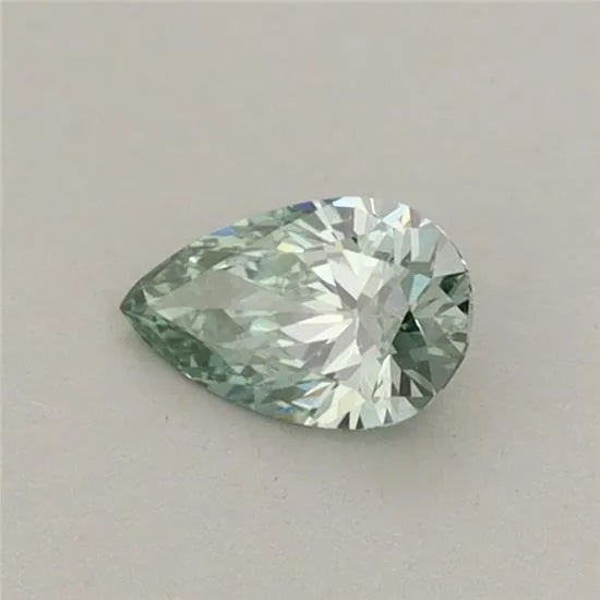 0.30ct Pear Lab Grown Diamond (Colour Fancy Vivid Green, Clarity VS1, IGI Certified)