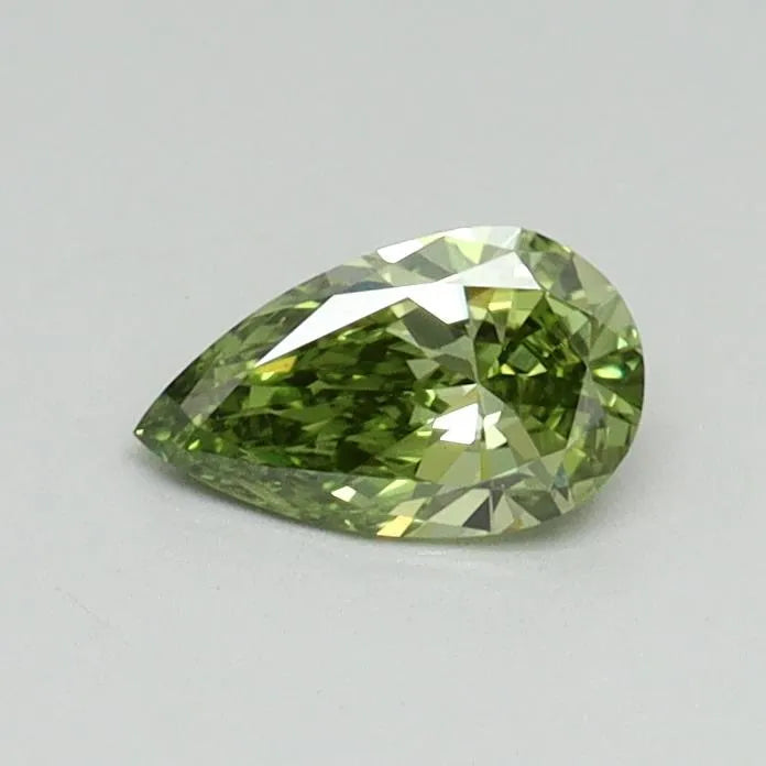 0.30ct Pear Lab Grown Diamond (Colour Fancy Vivid Green, Clarity VS1, IGI Certified)