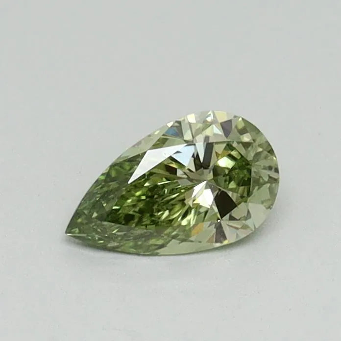 0.30ct Pear Lab Grown Diamond (Colour Fancy Vivid Green, Clarity VS1, IGI Certified)