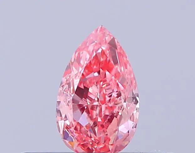 0.30ct Pear Lab Grown Diamond (Colour Fancy Vivid Pink, Clarity VS1, IGI Certified)