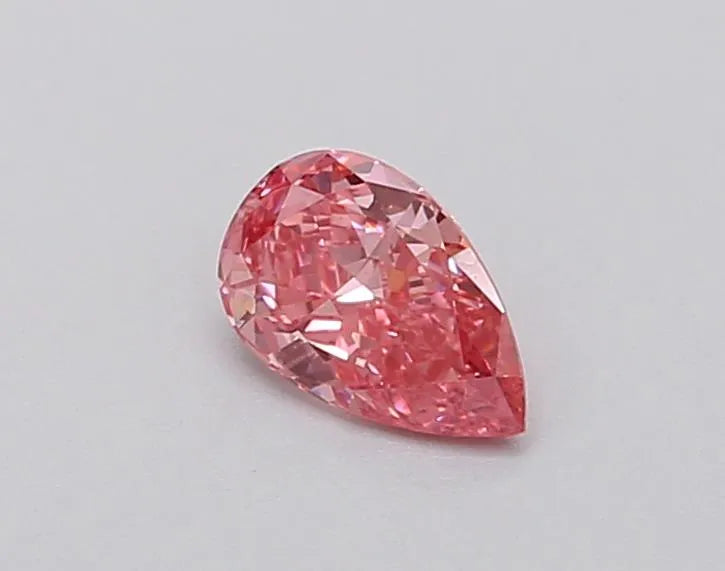 0.30ct Pear Lab Grown Diamond (Colour Fancy Vivid Pink, Clarity VVS2, IGI Certified)