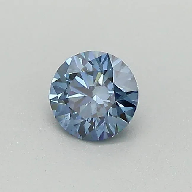 0.30ct Round Lab Grown Diamond (Colour Fancy Deep Blue, Clarity SI1, Cut ID, IGI Certified)