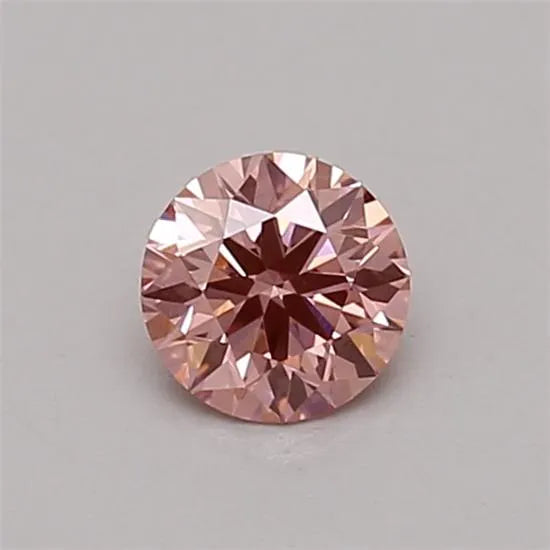 0.30ct Round Lab Grown Diamond (Colour Fancy Vivid Pink, Clarity VS1, Cut ID, IGI Certified)