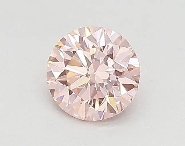 0.30ct Round Lab Grown Diamond (Colour Fancy Vivid Pink, Clarity VVS1, Cut ID, IGI Certified)