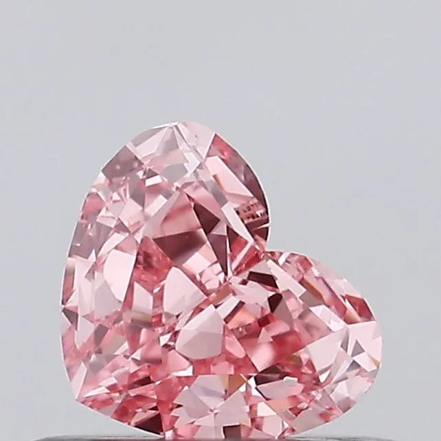 0.31ct Heart Lab Grown Diamond (Colour Fancy Vivid Pink, Clarity VVS2, IGI Certified)