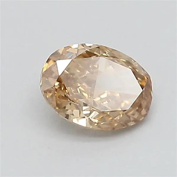 0.31ct Oval Lab Grown Diamond (Colour Fancy Light Brown, Clarity VVS2, IGI Certified)