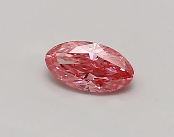 0.31ct Oval Lab Grown Diamond (Colour Fancy Vivid Pink, Clarity VVS1, IGI Certified)
