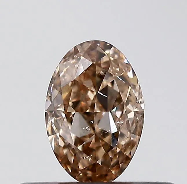 0.31ct Oval Natural Diamond (Colour Brown, Clarity SI1, Cut GD, IGI Certified)
