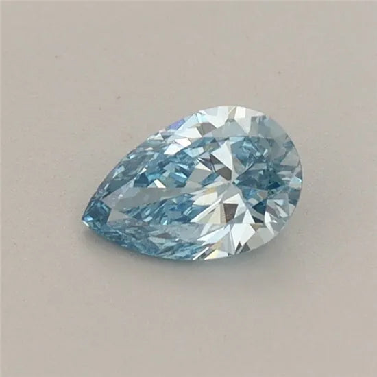 0.31ct Pear Lab Grown Diamond (Colour Fancy Vivid Blue, Clarity SI1, IGI Certified)