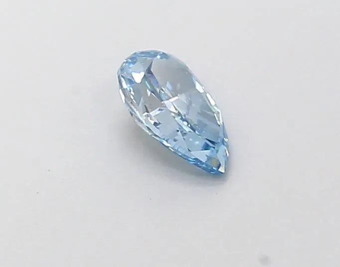 0.31ct Pear Lab Grown Diamond (Colour Fancy Vivid Blue, Clarity VS2, IGI Certified)