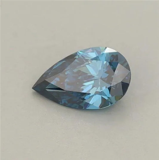 0.31ct Pear Lab Grown Diamond (Colour Fancy Vivid Blue, Clarity VVS2, IGI Certified)