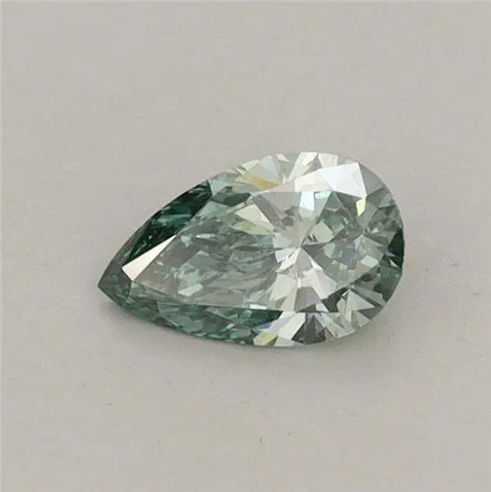 0.31ct Pear Lab Grown Diamond (Colour Fancy Vivid Green, Clarity VS2, IGI Certified)
