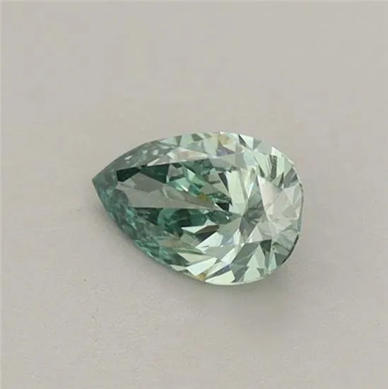 0.31ct Pear Lab Grown Diamond (Colour Fancy Vivid Green, Clarity VVS2, IGI Certified)