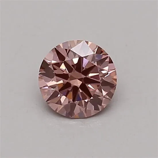 0.31ct Round Lab Grown Diamond (Colour Fancy Intense Pink, Clarity VS1, Cut ID, IGI Certified)