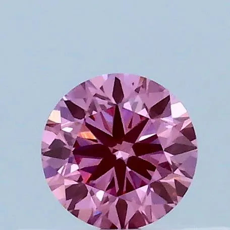 0.31ct Round Lab Grown Diamond (Colour Fancy Vivid Pink, Clarity VS2, Cut VG, IGI Certified)