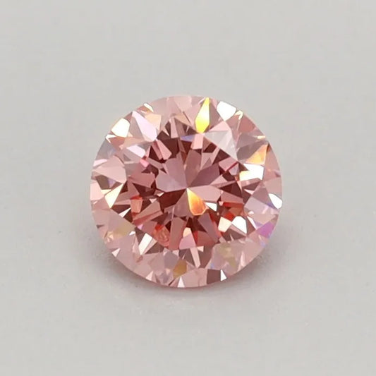 0.31ct Round Lab Grown Diamond (Colour Fancy Vivid Pink, Clarity VVS1, Cut VG, IGI Certified)