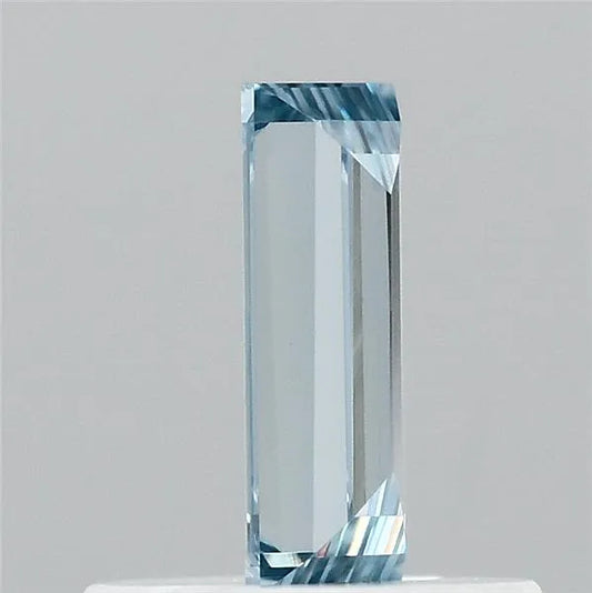 0.32ct Baguette Lab Grown Diamond (Colour Fancy Vivid Blue, Clarity VVS2, IGI Certified)