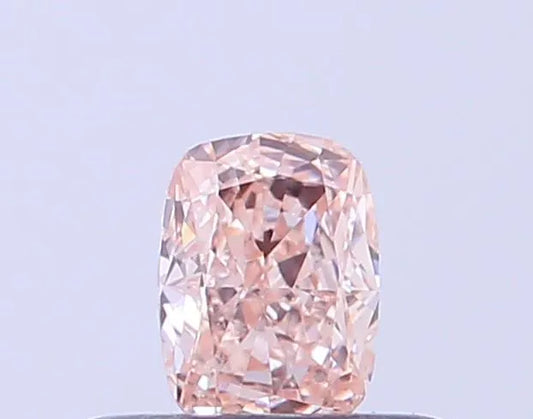 0.32ct Cushion modified Lab Grown Diamond (Colour Fancy Light Brown Pink, Clarity VS1, IGI Certified)