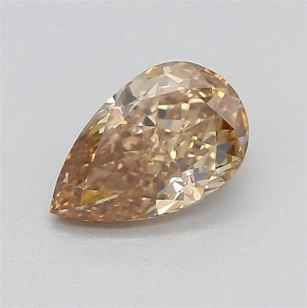 0.32ct Pear Lab Grown Diamond (Colour Fancy Brown, Clarity VVS2, IGI Certified)