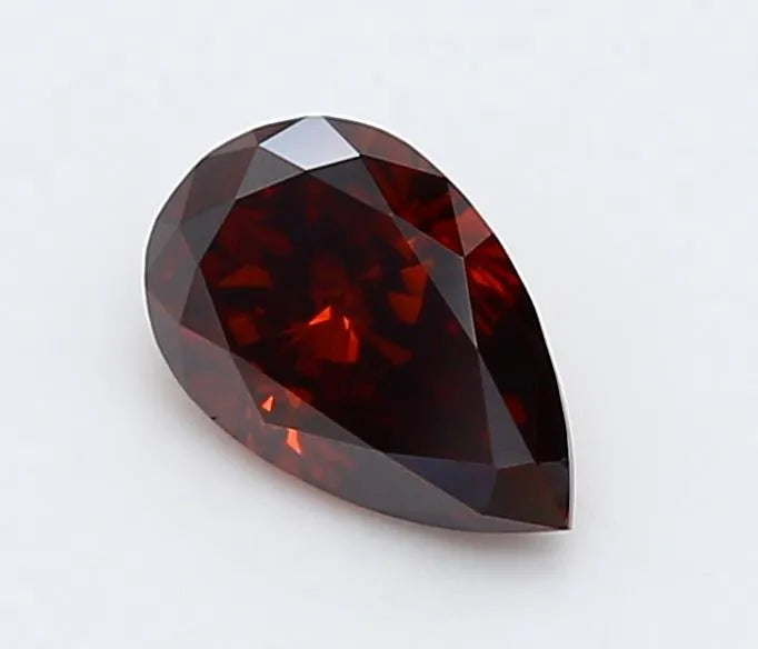 0.32ct Pear Lab Grown Diamond (Colour Fancy Deep Orange, Clarity VVS2, IGI Certified)